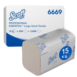 Ręczniki papierowe Scott Essential białe 540 mm x 400 mm x 200 mm