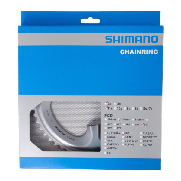 Tarcza Shimano 50t 105 fc-r7000 - srebrna