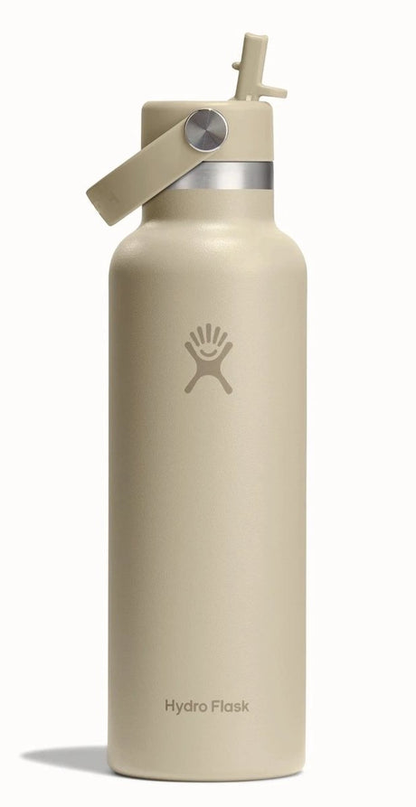 Butelka do picia Hydro Flask standardowa z elastyczną słomką w ustach (621 ml) - owies