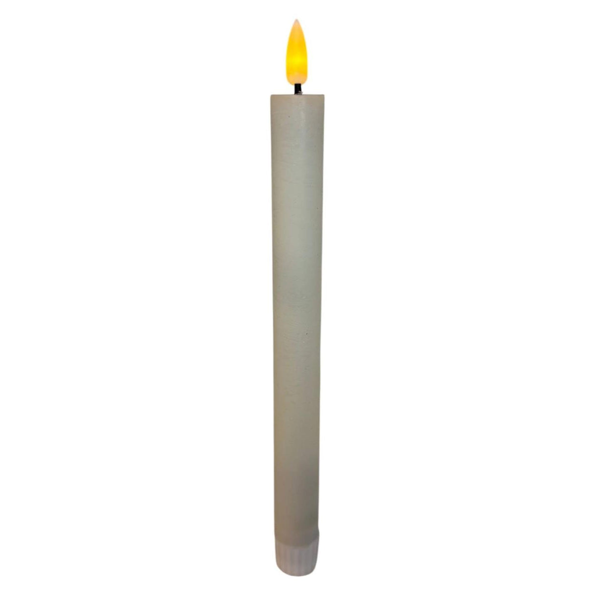 Mansion atmosphere led dinerkaars oplaadbaar ø2,2x22cm 2-delig ivoor