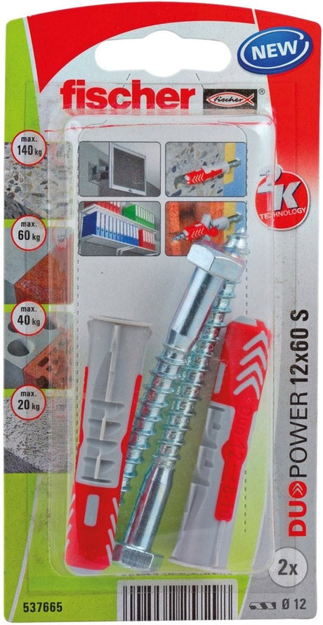 Kołek uniwersalny Fischer ze śrubą - 12x60mm