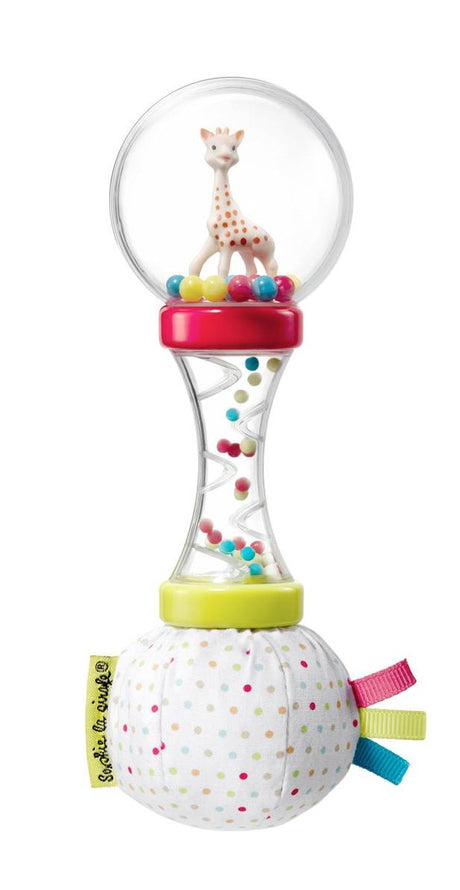 Sophie żyrafa miękka grzechotka marakasy-zabawki dla dzieci-prezent dla matki-prezent na baby shower-w białym pudełku-od 3 miesięcy-6x6x17 cm