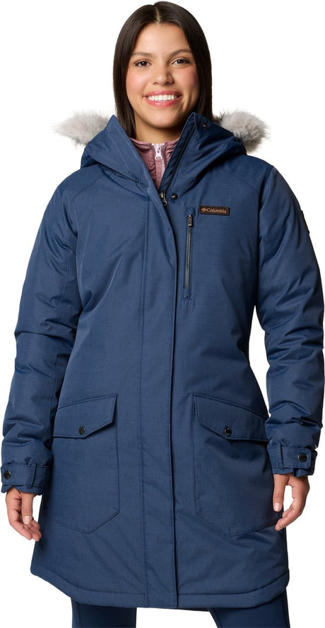Damska kurtka outdoorowa z długim ociepleniem Columbia Suttle Mountain™ – kolegiata granatowa – rozmiar s
