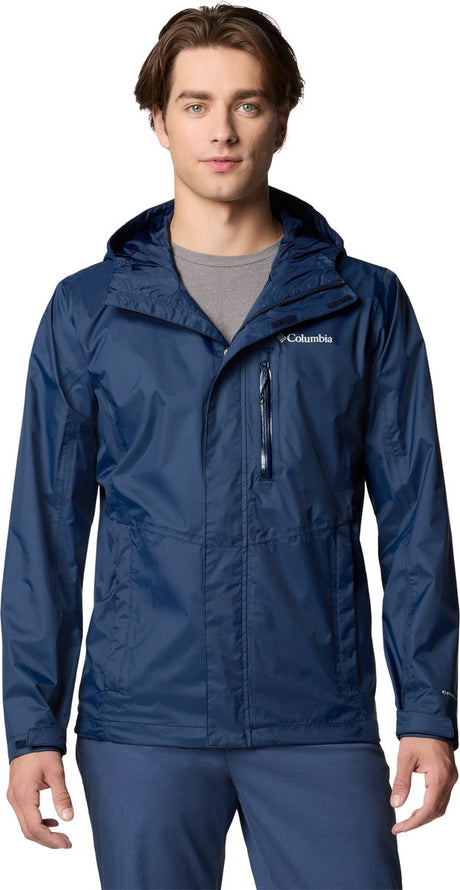 Męska kurtka outdoorowa Columbia Pouring Adventure™ iii – niebieska – rozmiar s
