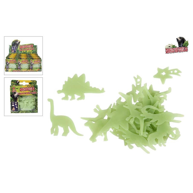 Dinoworld świecące w ciemności dinozaury 24 sztuki w pudełku