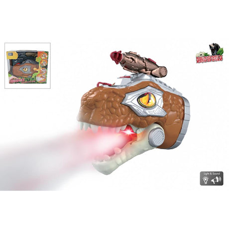 Pacynka dinozaura Dinoworld ze światłem parowym i dźwiękiem 17 cm