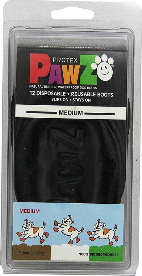 Buty dla psa Pawz - średnie czarne