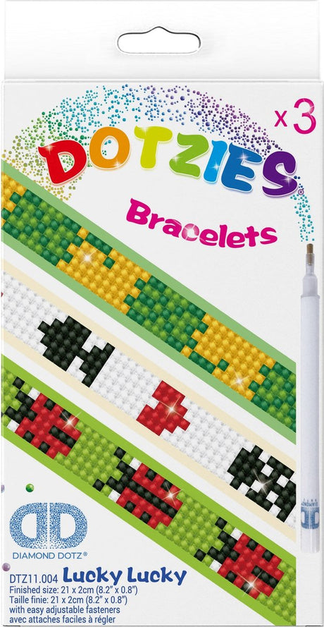 Diamentowe dotz® diamentowe dotz dotzies szczęśliwe bransoletki - malowanie diamentowe - 804 dotz - 21x2 cm