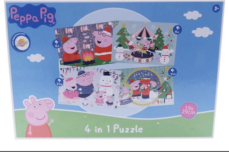 Van der Doelen Świnka Peppa - Puzzle świąteczne 4 w 1 - 12+16+20+24 elementów