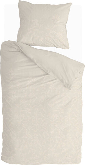 Walra dekbedovertrek yarrow elegance - 140x220 - 100% katoen (bci) - zand