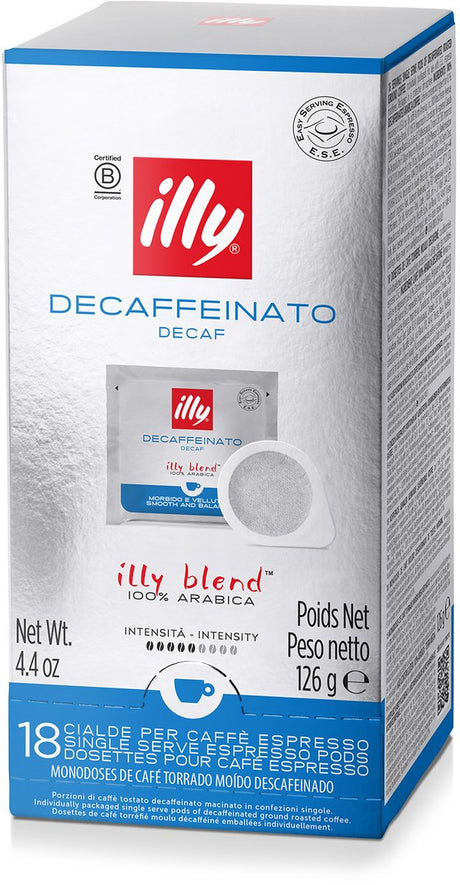 Illy - e.s.e. porcje - kawa w saszetkach - bez kofeiny - 12 x 18 sztuk