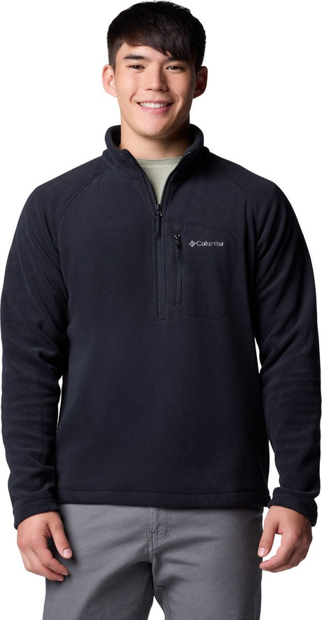 Męski sweter outdoorowy Columbia fast trek™ iii z zamkiem błyskawicznym i zamkiem błyskawicznym – czarny – rozmiar xxl
