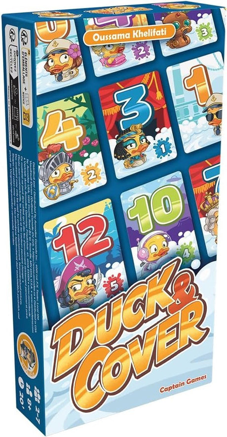 Asmodee duck cover - gra karciana - od 2 do 7 graczy - powyżej 8 lat - gra rodzinna - gra planszowa - szybka, prosta i zabawna gra karciana