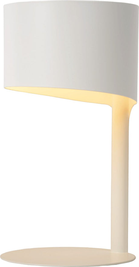 Lucide knulle - lampa stołowa - ø 15 cm - 1xe14 - biała