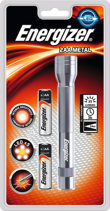 Latarka LED Energizer – 50 lm – kolor szary