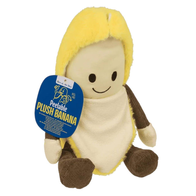 Ootb plush banaan schilbaar 23 cm polyester