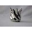 Mansion atmosphere waxinelichthouder tulp grijs 9x9x9,3cm
