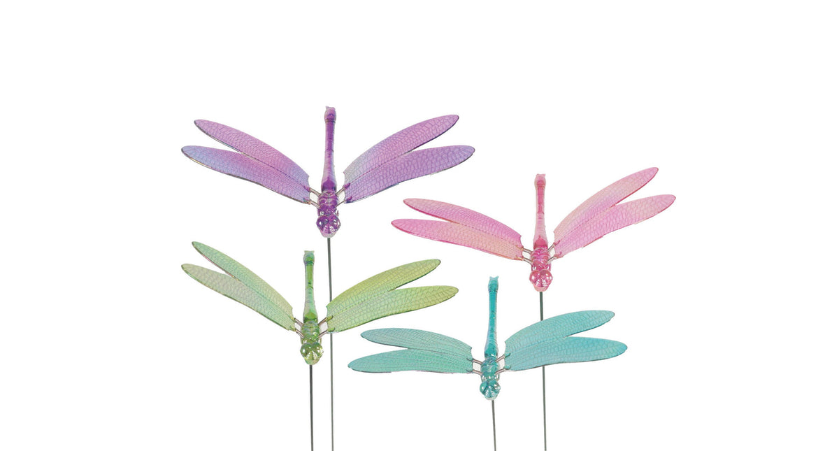 Libel iriserend 23cm 60cm steker 4 assortie