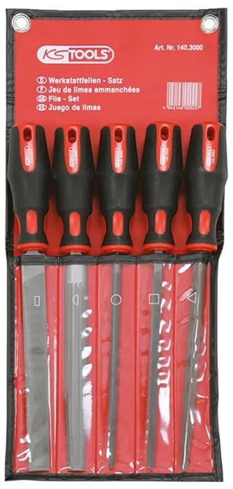 Zestaw pilników Ks Tools Zestaw pilników warsztatowych 5szt. 120 mm