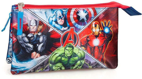 Piórnik Jim Jam Avenger Marvel Piórnik 3 przegródki z 2 zamkami błyskawicznymi