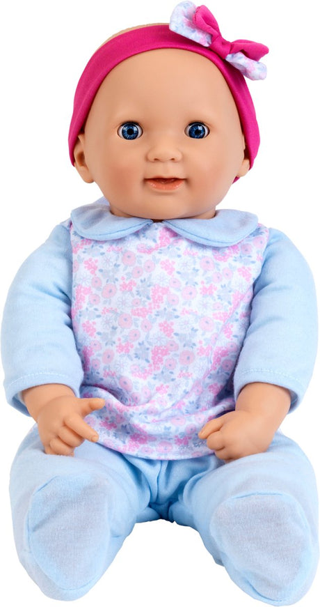 Klein Toys Interaktywna lalka niemowlęca Księżniczka Koralie – wysokość 46 cm – ponad 30 funkcji, dźwięki snu, kaszlu i płaczu.