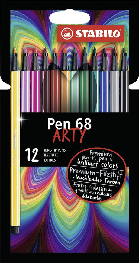 Stabilo pen 68 - flamastr - arty - zestaw 12 kompletów