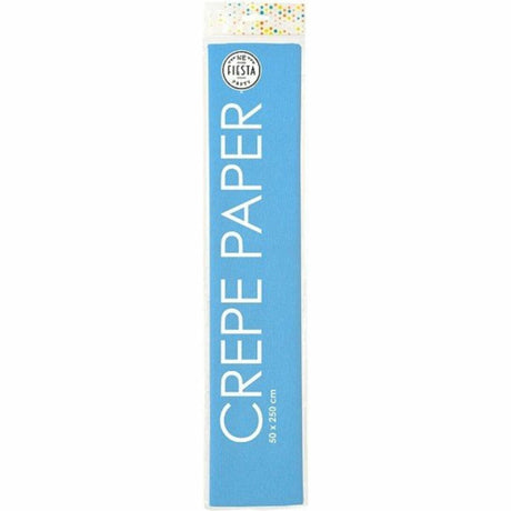 Papier krepowy Globos 50x250cm błękitny, opakowanie 12 rolek