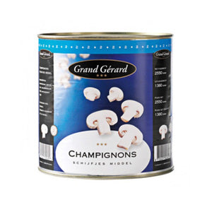 Grzyby Grand Gerard w plasterkach puszki (6x 1 litr)