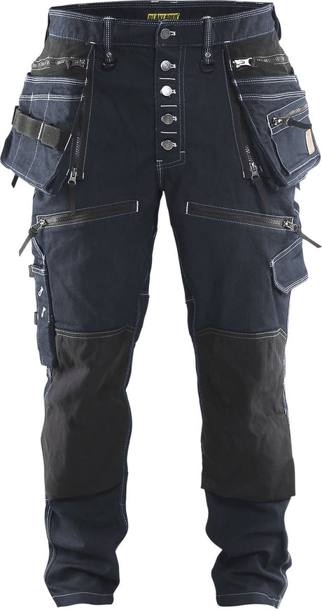 Blåkläder workowaty denim stretch x1900 19991141 | granatowy czarny | rozmiar c158 - 7330509459294