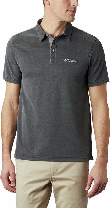 Polo Columbia Nelson Point™ – koszulka polo – męska koszulka polo – czarna – rozmiar s