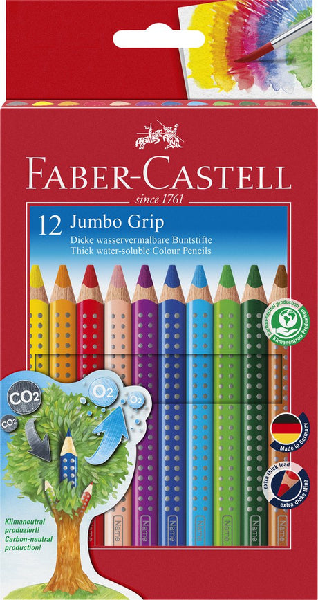 Kredki Faber-Castell w kolorze jumbo, 12 sztuk