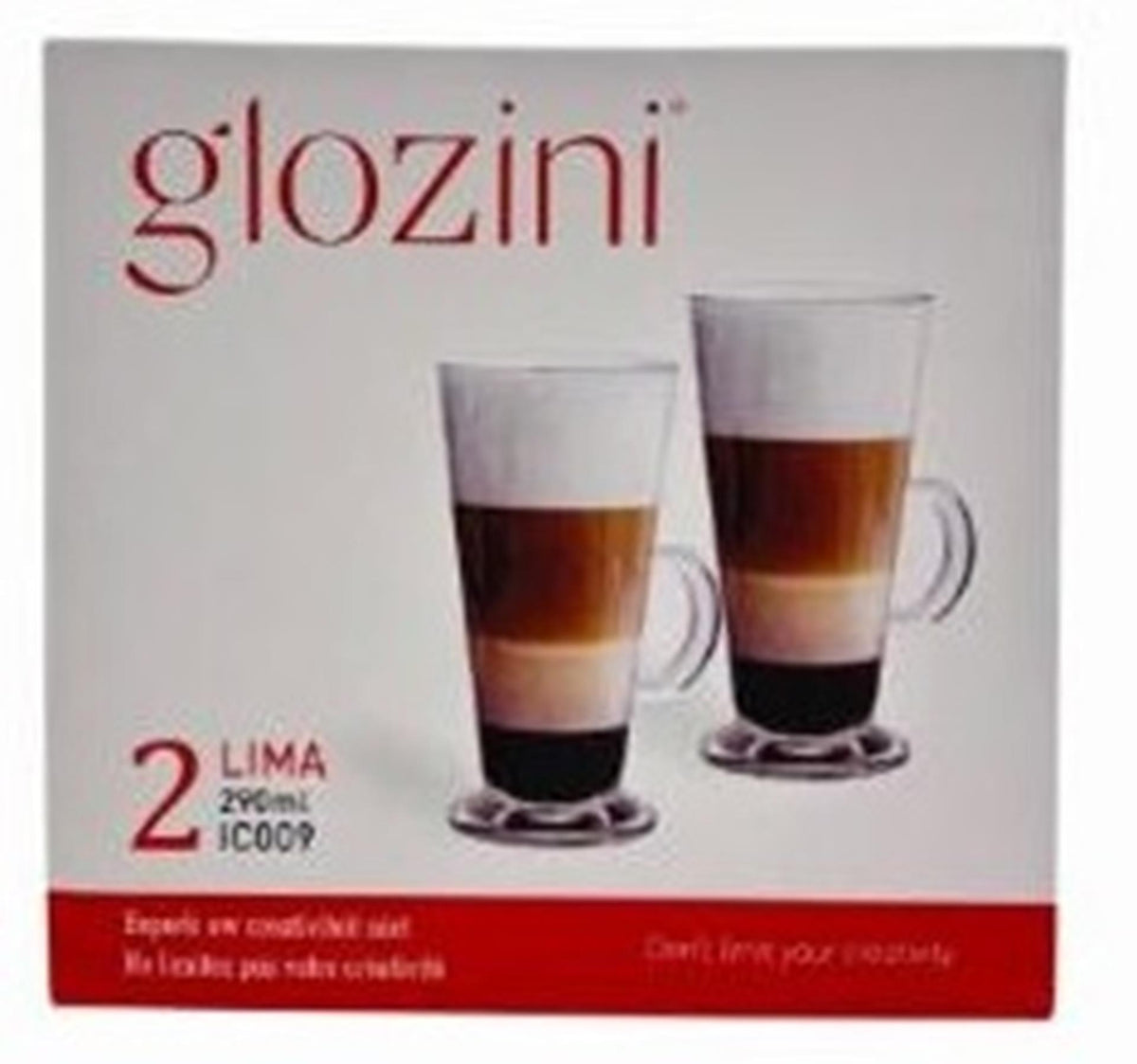 Zestaw szklanek do latte macchiato Glozini 290ml
