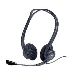 Zestaw słuchawkowy do komputera Logitech 960, czarny, stereofoniczny, binauralny