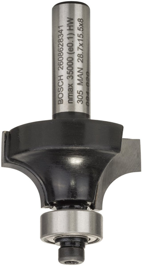 Bosch - frezy do profili zaokrąglonych 8 mm, r1 8 mm, l 15,5 mm, g 53 mm