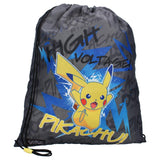 Torba sportowa Vadobag pokã©mon pikachu 44x36x1cm czarna