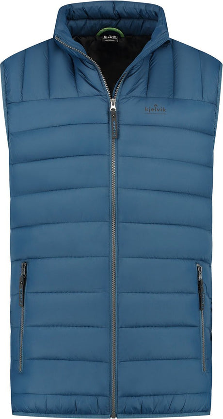 Kjelvik dean heren outdoorbodywarmer - blue xxl