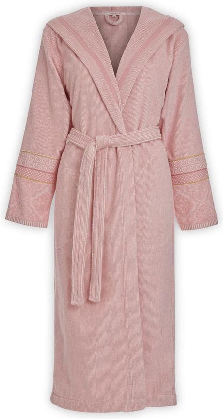 Pip studio soft zellige badjas - roze - l