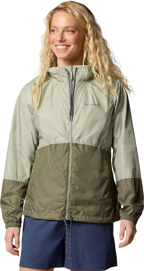 Damska kurtka outdoorowa typu wiatrówka Columbia flash forward™ ii - zielona