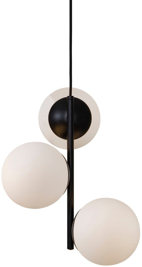 Lampa wisząca Nordlux Lilly-E14-szkło opalowe czarne