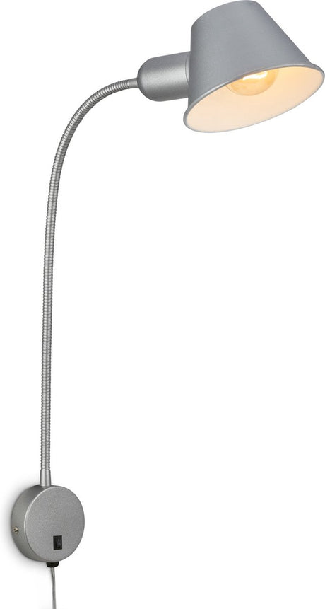 Briloner lampka nocna kinkiet obrotowa lampka do czytania bez zestawu 1xe27 10w chromowana sypialnia