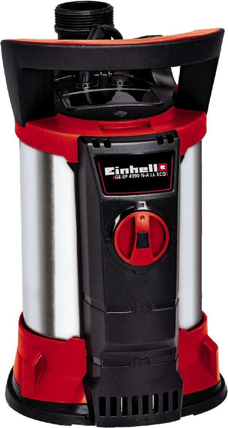 Elektryczna pompa głębinowa Einhell ge-sp 4390 n-a ll eco - 430 w - 9000 l h - max. głowica: 8 m - max. głębokość zanurzenia: 7 m - ssanie do: 1 mm - technologia eco-power - technologia aqua-sensor