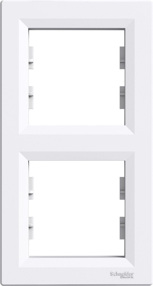 Schneider electric asfora verticaal afdekraam-2v - wit