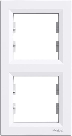Schneider electric asfora verticaal afdekraam-2v - wit