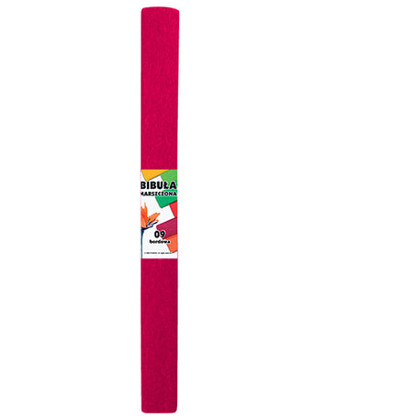 Papier krepowy w kolorze bordowym
