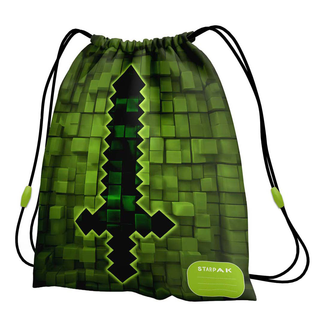 Torba gimnastyczna Pixel Sword zielona