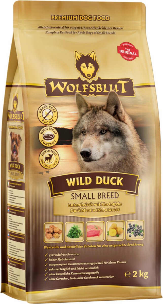 Wolfsblut dzika kaczka s-szerokość 2 kg