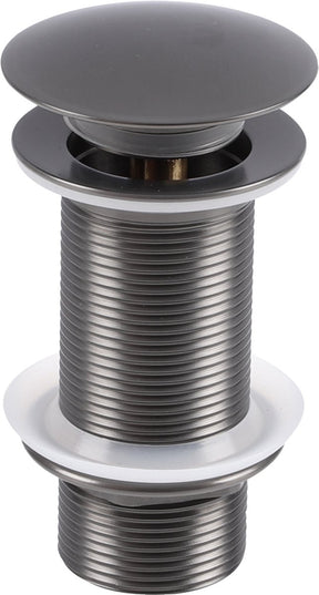 Differnz design afvoerplug gun metal - pop�up - 63mm - mix match - grote schroef