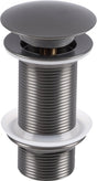 Differnz design afvoerplug gun metal - pop�up - 63mm - mix match - grote schroef