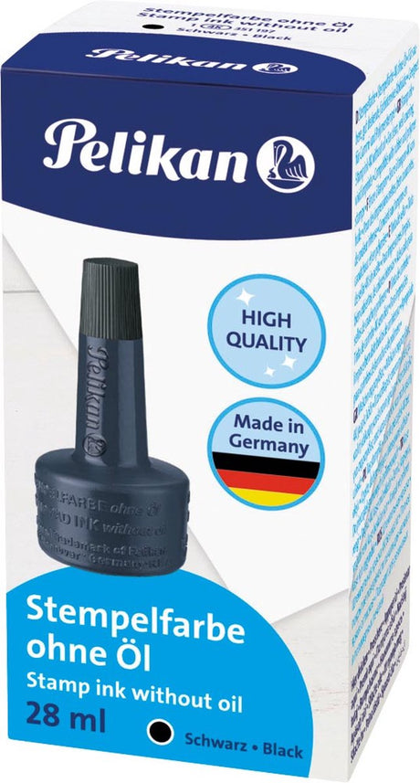 Atrament do pieczątek pelikan 4k 28ml czarny szybkoschnący