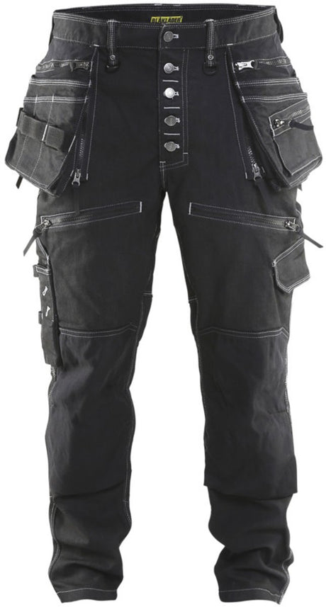 Bluzka blaklader baggy denim stretch x1900 1999-1141 - czarny - d84